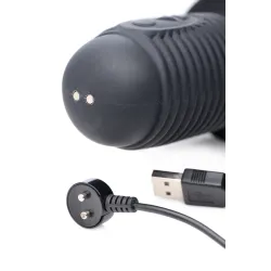 Master Series Gode vibrant avec percussions Power Pounder 17 x 4.5 cm